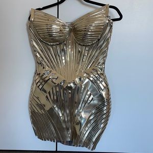 Lena Berisha Gold Dress